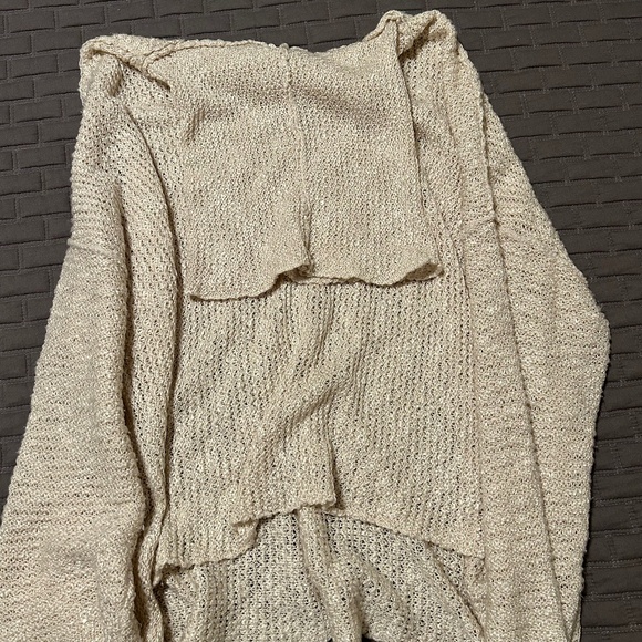 Altar'd State | Cowl Neck, Raw Seams Cream Sweater- Size L - Picture 4 of 7